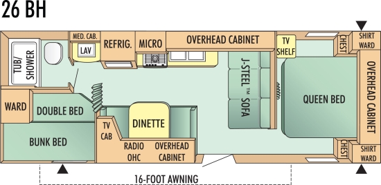 SOLD 2013 Jayco Jay Flight 26BH TT Stk 2455