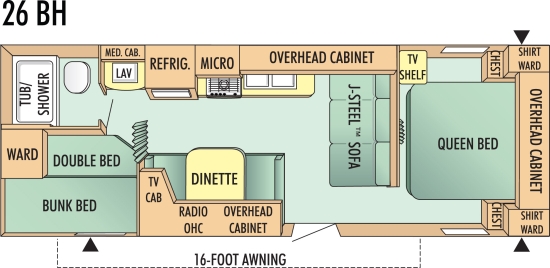 SOLD 2013 Jayco Jay Flight 26BH TT Stk #2455